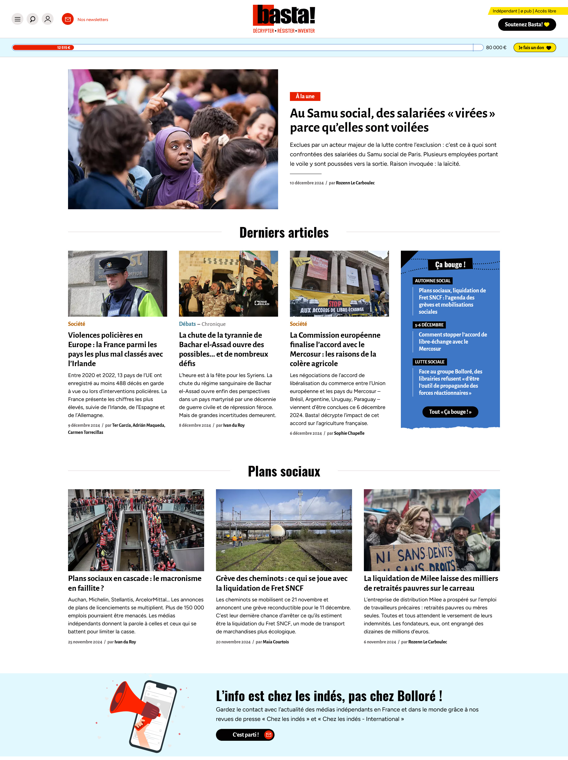 Page d'accueil